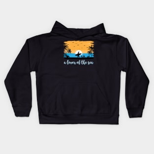 A Lover Of The Sea Kids Hoodie